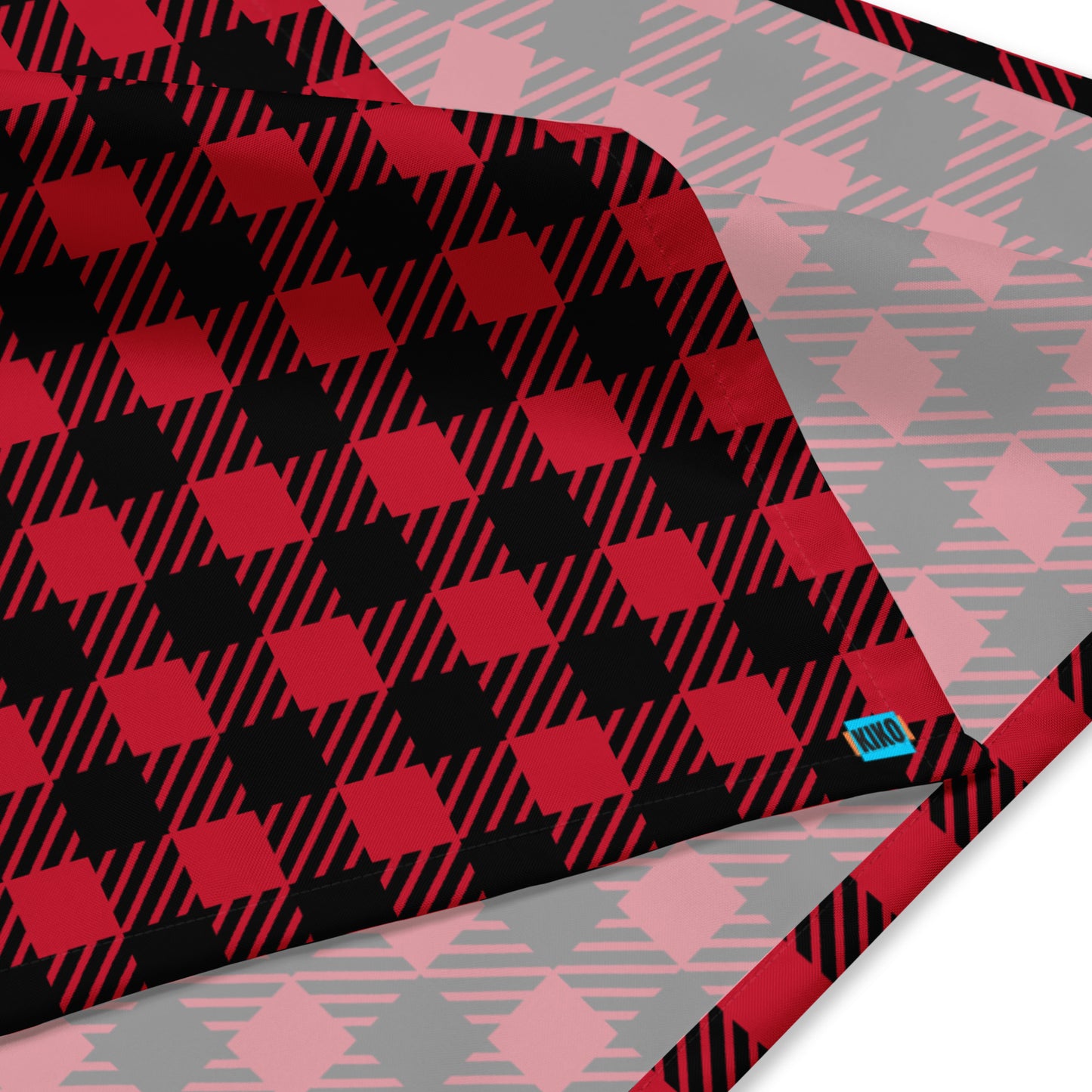 Spoiled Red & Black Plaid Bandana