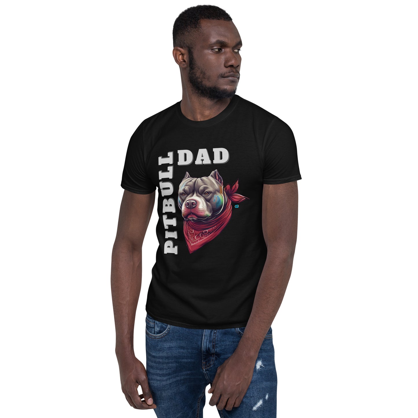 Pitbull Dad Men's T-Shirt