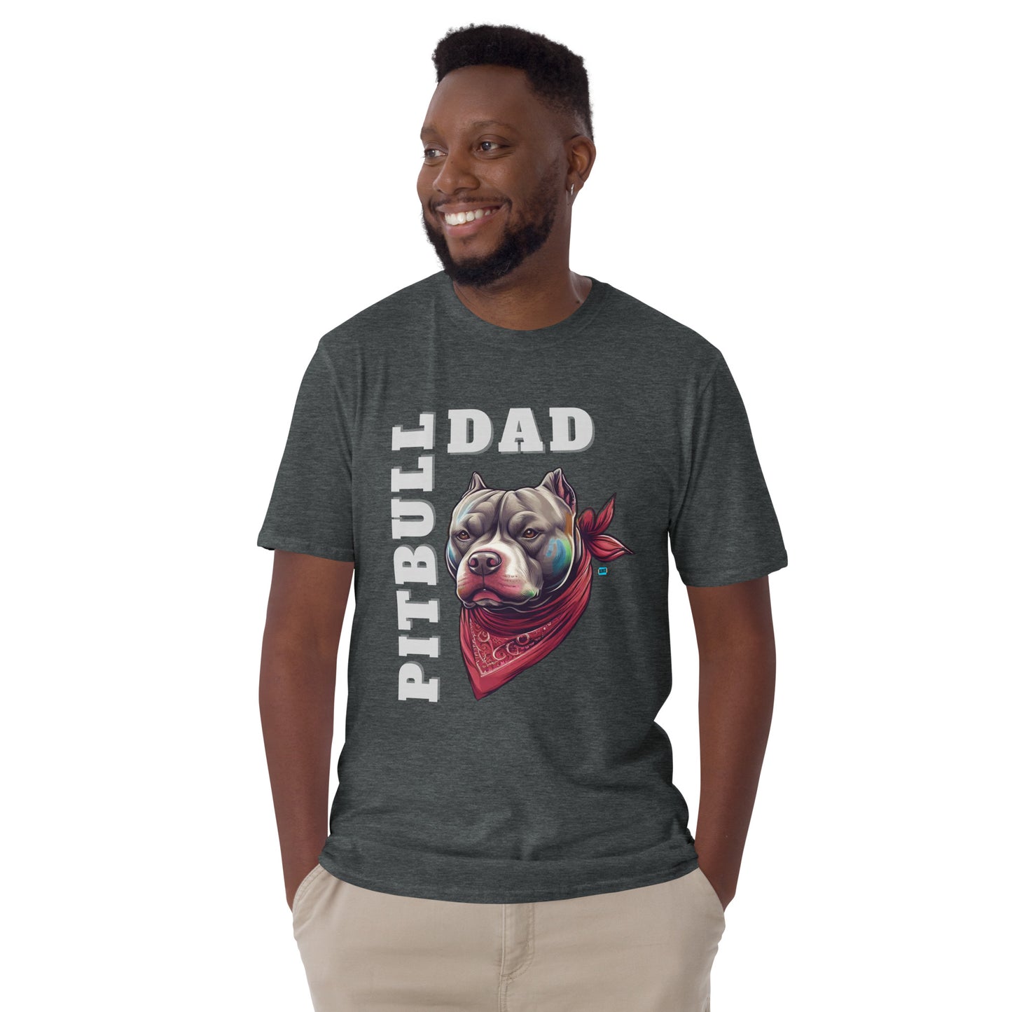 Pitbull Dad Men's T-Shirt