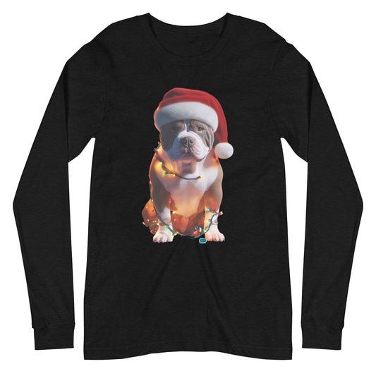 Christmas American Bully Men's Long Sleeve Tee