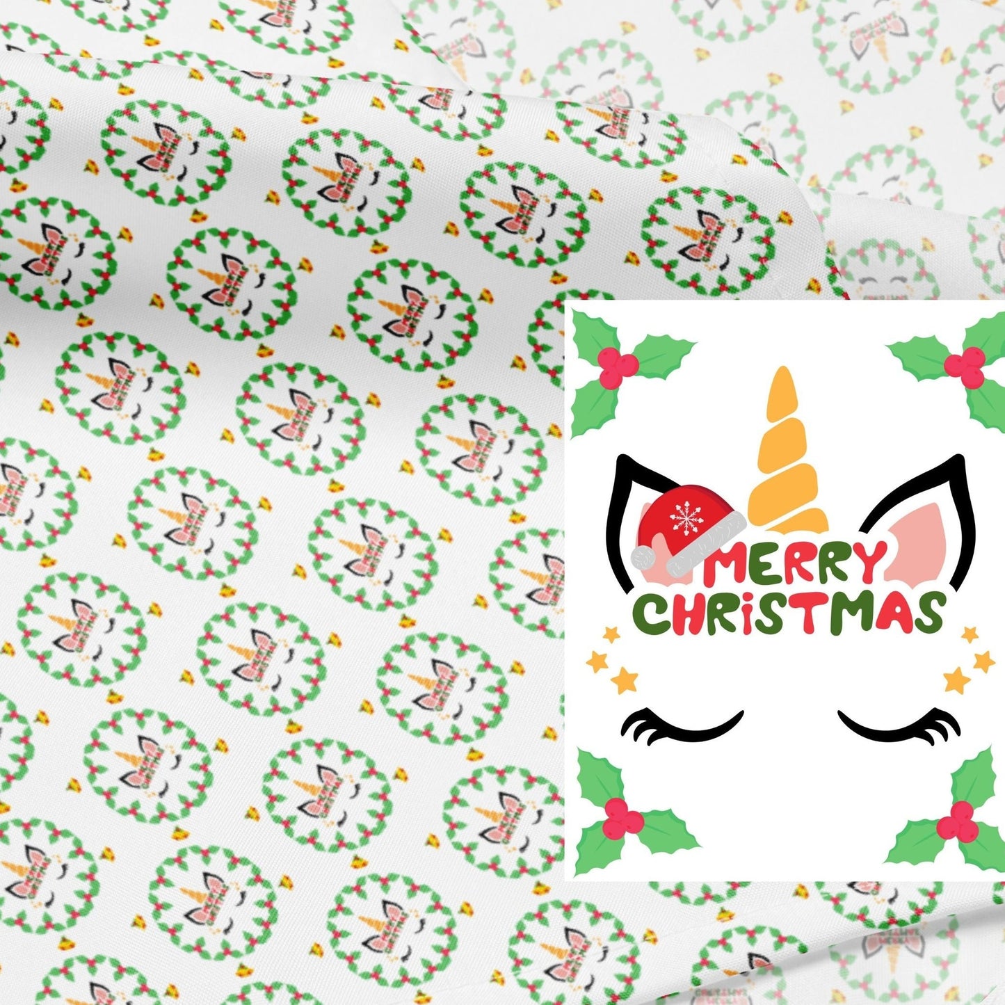 Christmas Unicorn All-Over Print Bandana