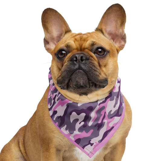 Pink Camouflage Print Bandana Handkerchief Scarf