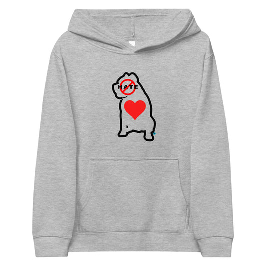 No Hate Heart Fleece Hoodie