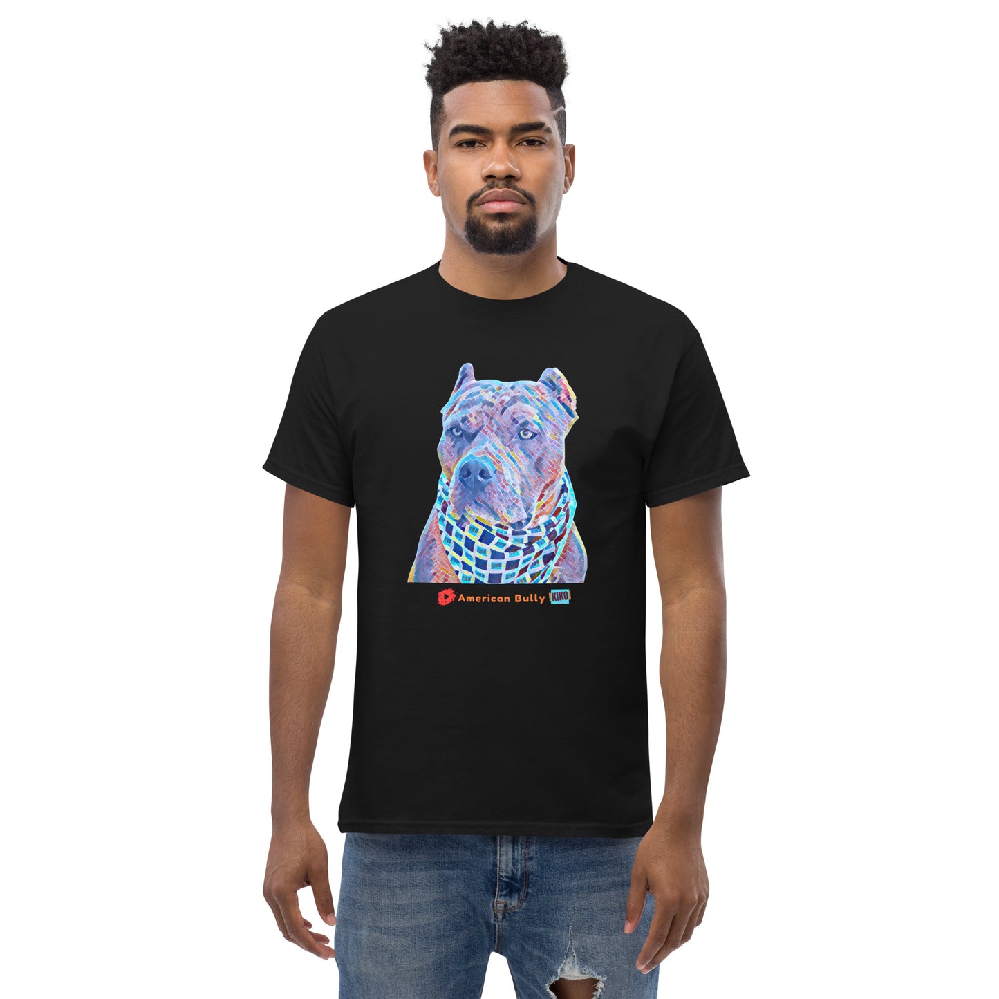 Kiko American Bully Cartoon Graphic Men's Classic Tee