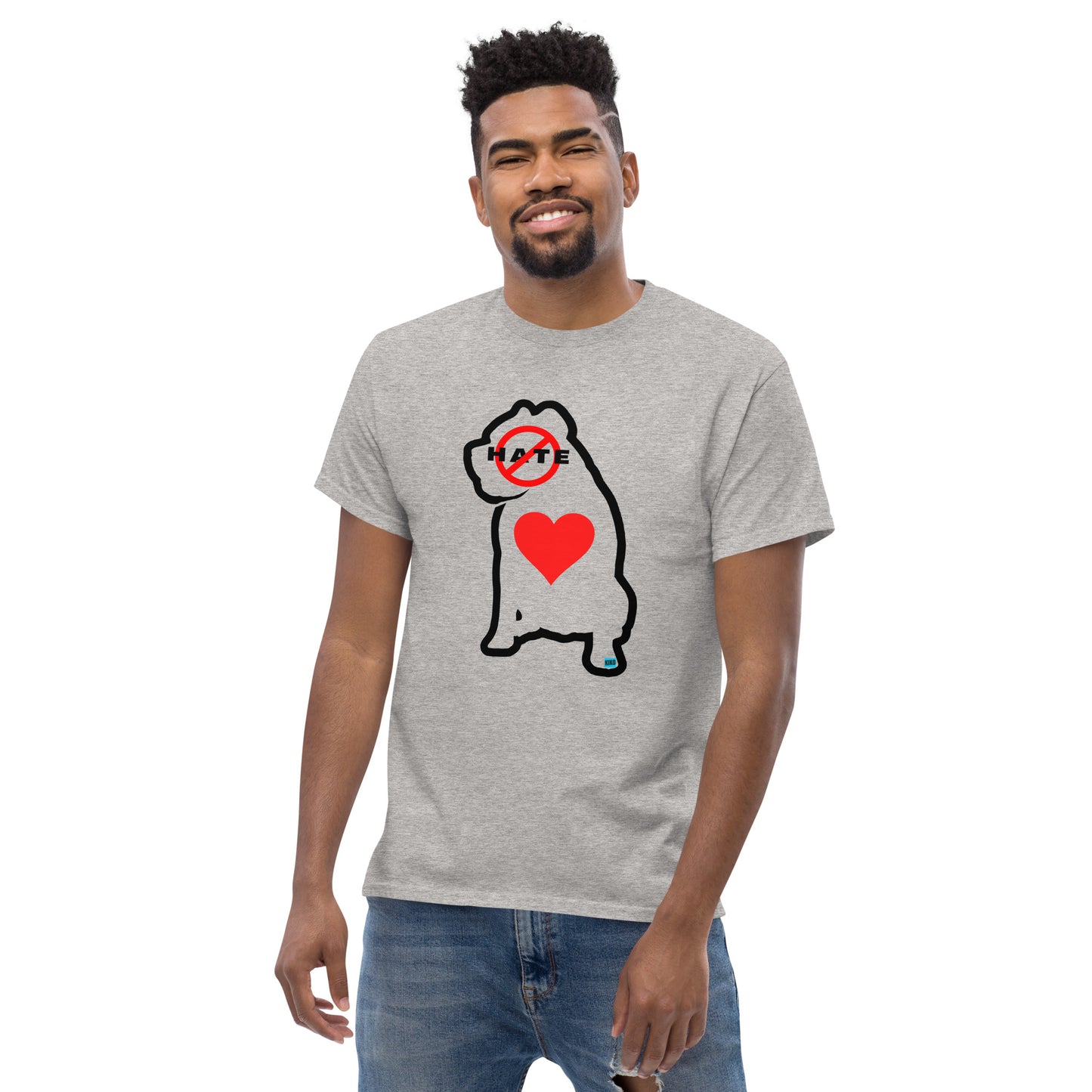 No Hate Bully Heart Men's Classic Tee