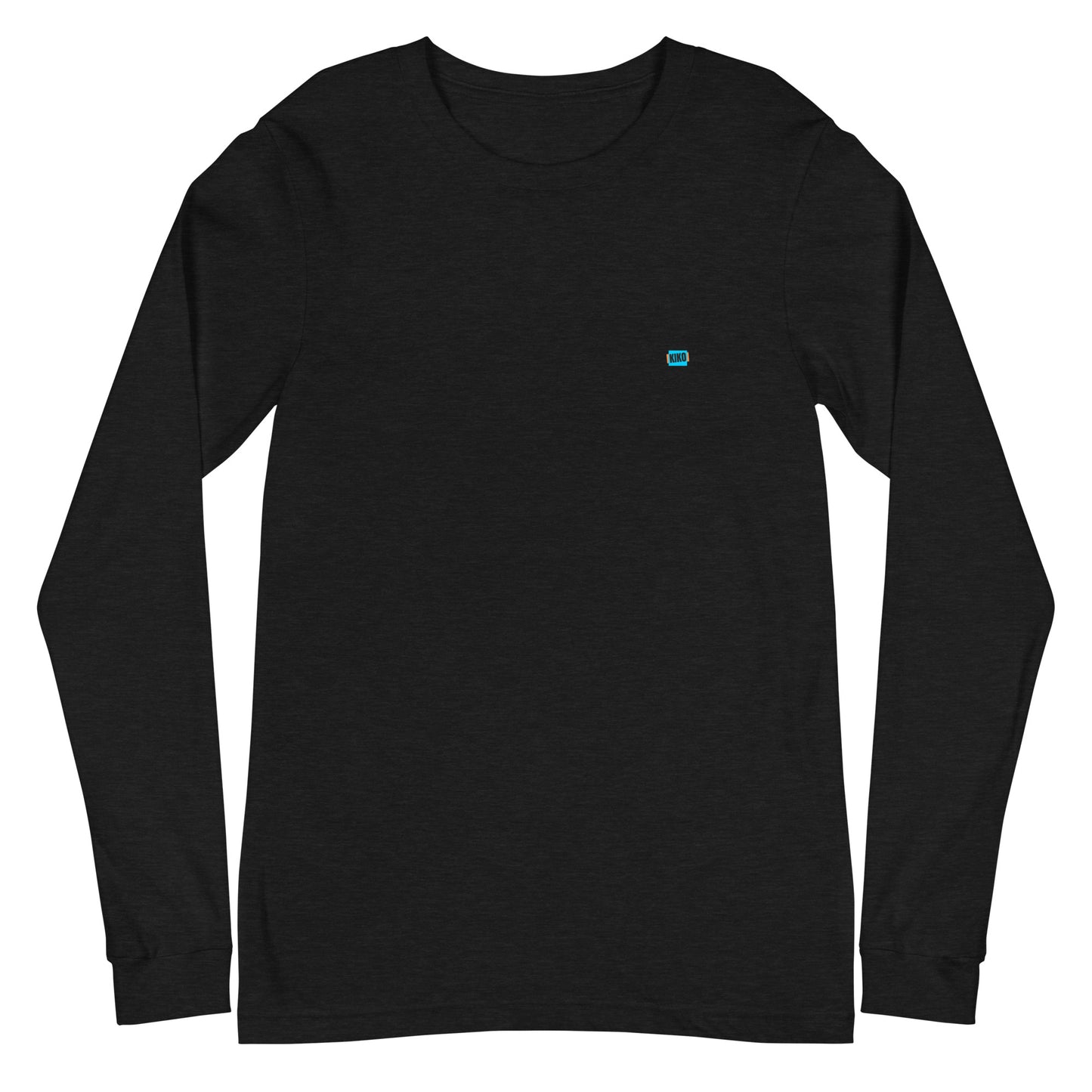 black long sleeve t-shirt with kiko logo left chest