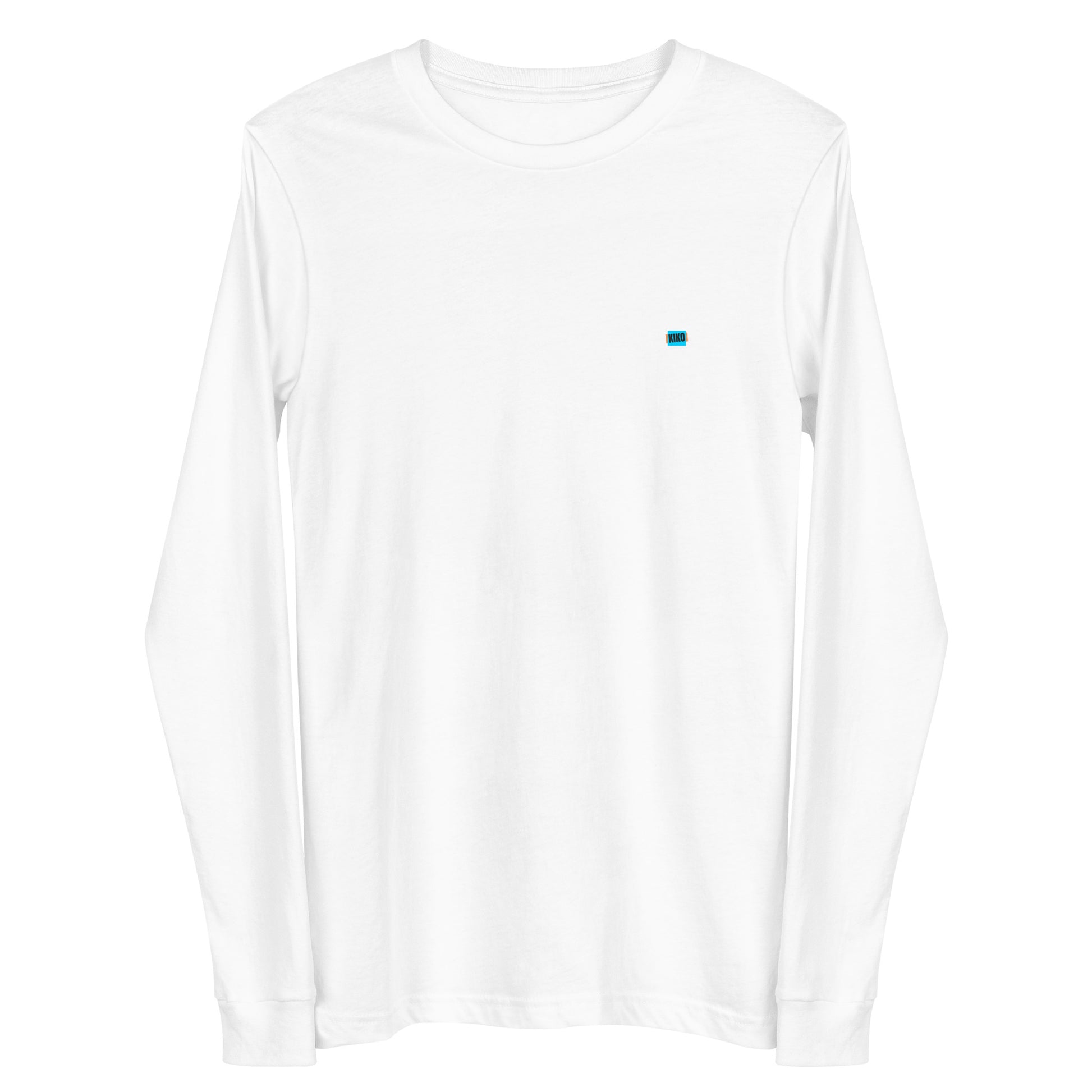 white sleeve t-shirt with kiko logo left chest