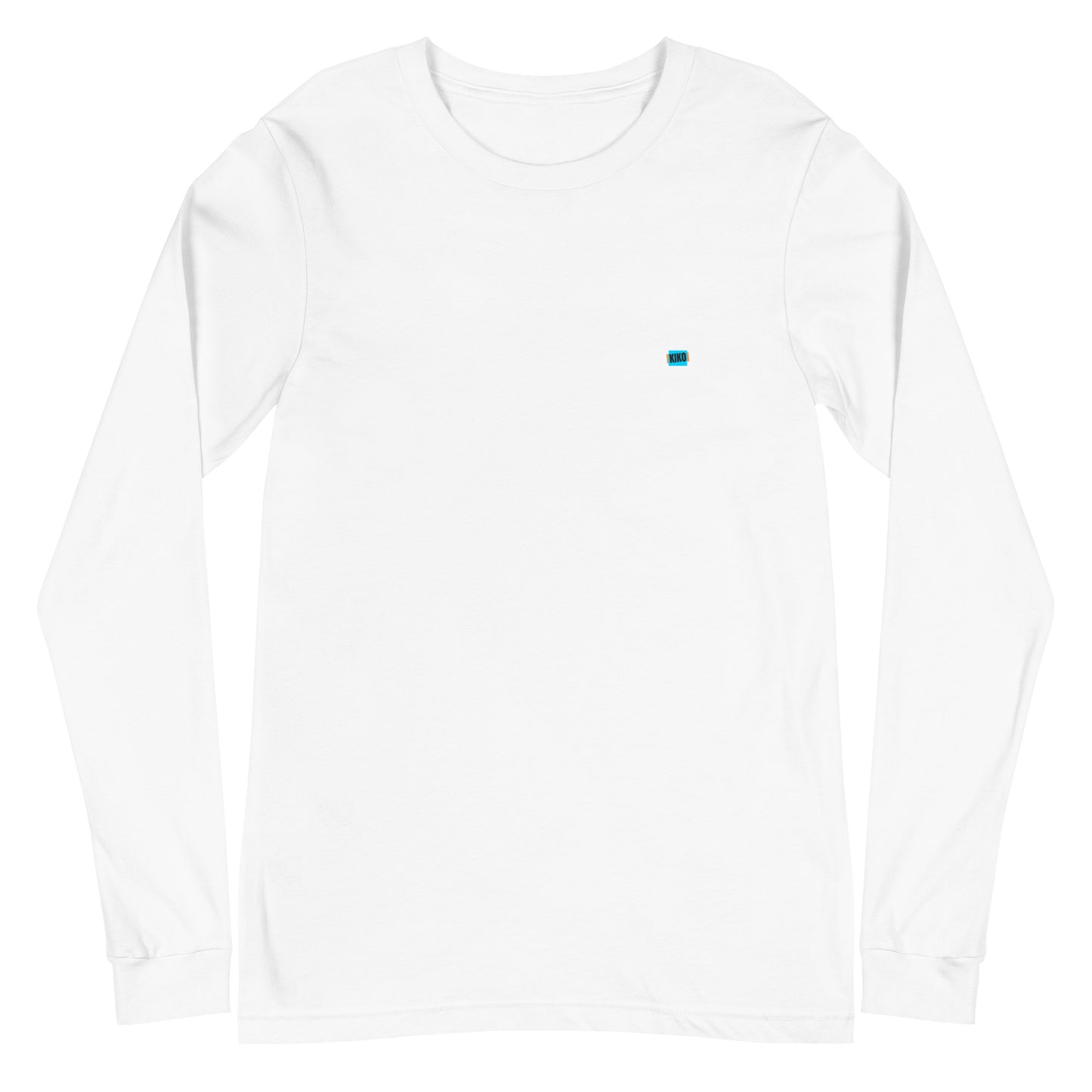 white sleeve t-shirt with kiko logo left chest