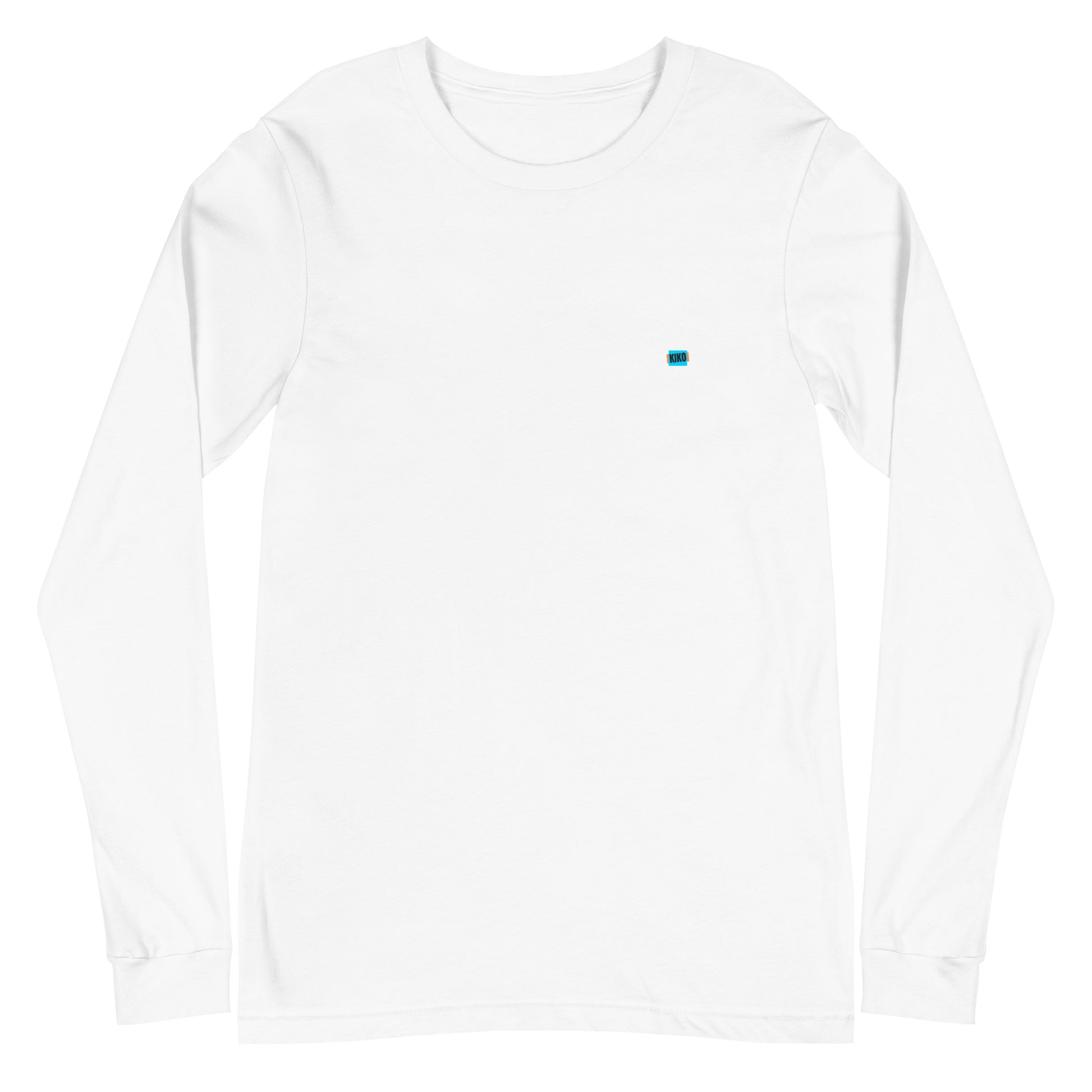 white sleeve t-shirt with kiko logo left chest